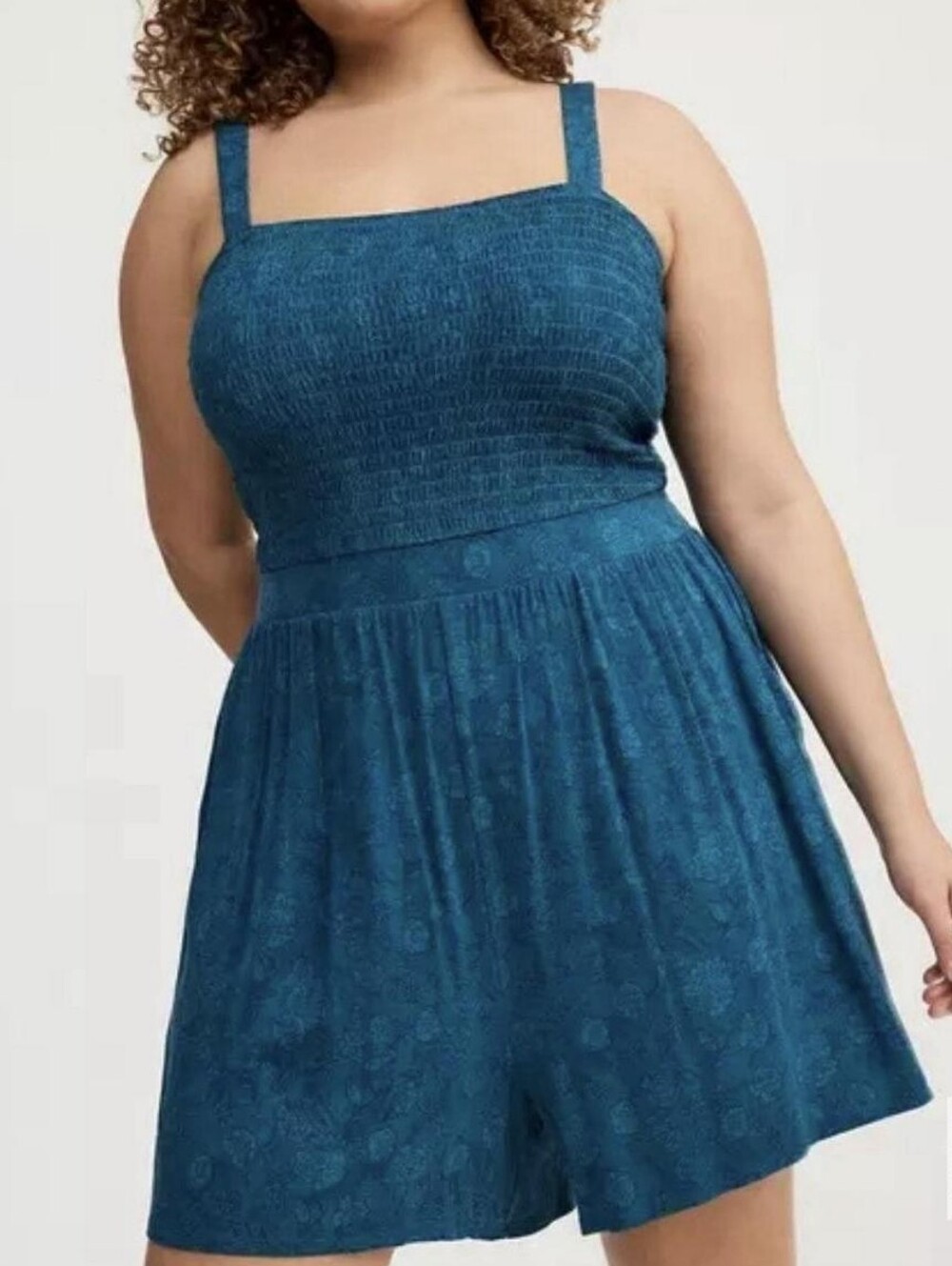 Blue Flower Romper